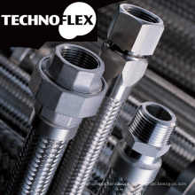 Mangueira de metal flexível para construção. Fabricado pela Technoflex Corporation. Feito no Japão (mangueira flexível para faucet de cozinha)